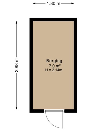 Floorplan - Prinses Beatrixlaan 437, 2273 XZ Voorburg
